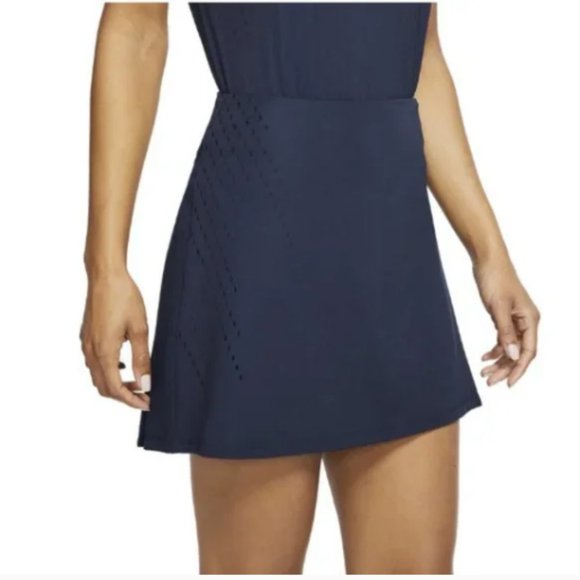 NIKE Dri-fit Ace 15" Golf Skirt In Blue - Picture 1 of 9